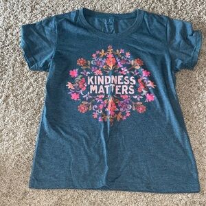 NATURAL LIFE Blue 'Kindness Matters' Kids Tee